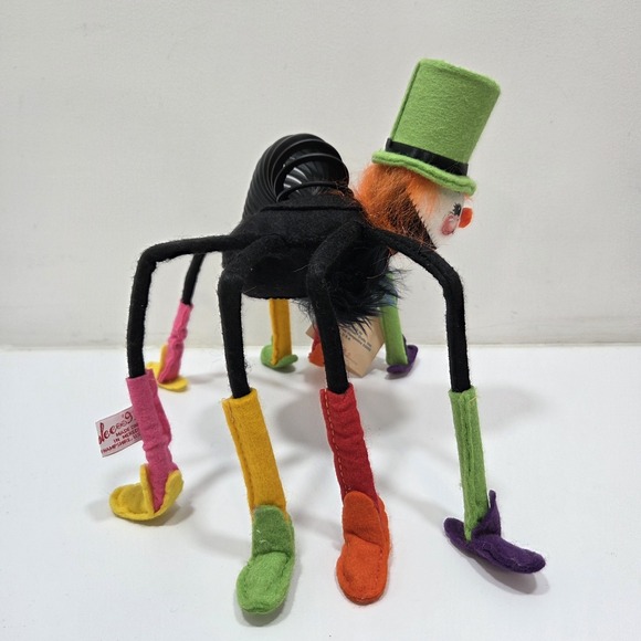 Annalee Doll Halloween Spider 12" 1991 Vintage Posable Decoration With Tags - Picture 9 of 12